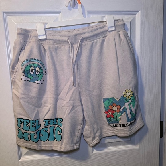 PacSun Other - MTV Graphic Beige Shorts Men’s Size XL